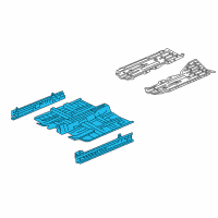 OEM 2018 Honda Civic Floor, FR. Diagram - 65100-TGG-325ZZ