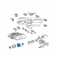 OEM 2003 Toyota Sienna Speedometer Head Diagram - 83220-08050