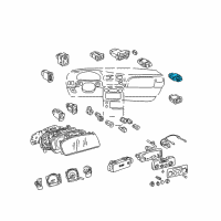 OEM 2000 Toyota Sienna Defroster Switch Diagram - 84790-08010