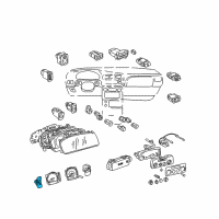 OEM Toyota Sienna Gauge Sub-Assy, Water Temperature Receiver Diagram - 83883-08070