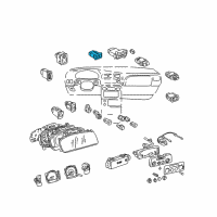 OEM Toyota Sienna Door Switch Diagram - 84963-45050