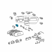 OEM Toyota Door Switch Diagram - 84962-45010