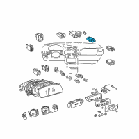 OEM Toyota Sienna Hazard Switch Diagram - 84332-22130