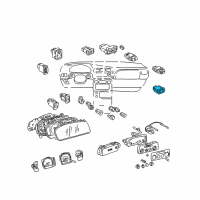 OEM 2001 Toyota Sienna Window Switch Diagram - 84835-08020