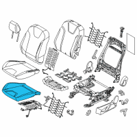 OEM 2014 Ford Focus Seat Cushion Pad Diagram - DM5Z-58632A23-B