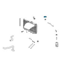 OEM 2003 Honda Odyssey Bracket, Radiator Mount (Upper) Diagram - 74171-S84-A00