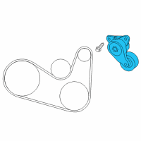 OEM 2021 Nissan Maxima TENSIONER Assembly Auto Diagram - 11955-9DJ0A