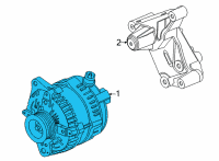 OEM 2021 Ford E-350 Super Duty Alternator Diagram - LC4Z-10346-A