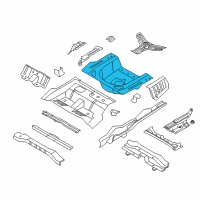 OEM 2013 Hyundai Sonata Panel Assembly-Rear Floor, Rear Diagram - 65513-4R000