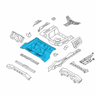 OEM 2012 Hyundai Sonata Panel Assembly-Rear Floor, Front Diagram - 65511-4R000