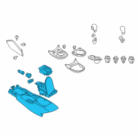 OEM 2015 Nissan 370Z Body-Console Diagram - 96911-6GA2D