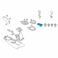 OEM 2012 Nissan 370Z Cup Holder Assembly Diagram - 68430-6GE0A