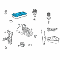 OEM Lexus NX300 Cover Sub-Assembly, Cylinder Diagram - 11201-36010