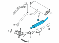 OEM 2022 Ford Bronco Sport MUFFLER ASY - CENTRE AND REAR Diagram - LX6Z-5230-R