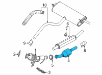 OEM 2022 Ford Bronco Sport CONVERTER ASY Diagram - LX6Z-5E212-KQ