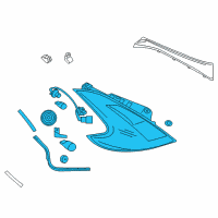 OEM 2015 Nissan 370Z Lamp Assembly-Rear Combination, RH Diagram - 26550-1EA6A