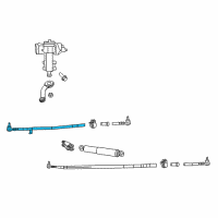 OEM Jeep Wrangler Drag Link Inner Diagram - 68522992AA