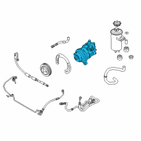 OEM 2012 BMW X6 Power Steering Pump Diagram - 32-41-6-796-456