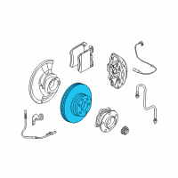 OEM 2012 BMW X6 Brake Disc, Lightweight, Ventilated, Right Diagram - 34-11-6-789-070