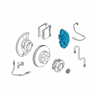 OEM 2013 BMW X6 Disc Brake Caliper Front Left Diagram - 34-11-7-847-241