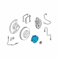 OEM BMW X5 Wheel Hub With Bearing, Front Diagram - 31-22-6-882-265