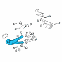 OEM Lexus Arm Assembly, Trailing Diagram - 48760-0E051