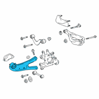 OEM 2019 Toyota Highlander Trailing Arm Diagram - 48760-0E051
