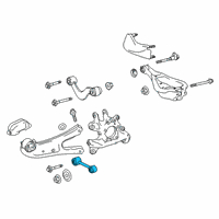 OEM Lexus Rear Suspension Control Arm Assembly, No.1 Diagram - 48710-48090