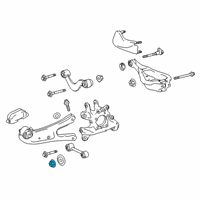 OEM 2004 Toyota Prius Track Bar Nut Diagram - 90080-17208