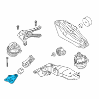 OEM BMW 840i SUPPORTING BRACKET, TRANSMIS Diagram - 22-32-6-861-571