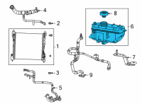 OEM 2021 Jeep Grand Cherokee L Bottle-COOLANT Recovery Diagram - 68379825AB