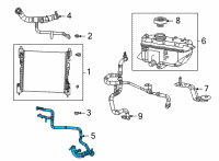 OEM Jeep Grand Cherokee L RADIATOR OUTLET Diagram - 68381317AB