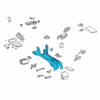 OEM Lexus Box Sub-Assy, Console, Upper Diagram - 58801-24050-A0