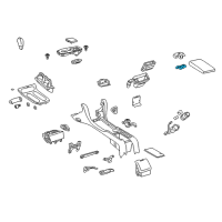 OEM 2002 Lexus GS300 Lock Sub-Assy, Console Compartment Door Diagram - 58908-30050