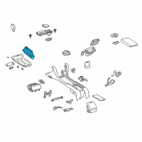 OEM 2006 Lexus SC430 Center Console Instrument Panel Cup Holder Diagram - 55620-24030