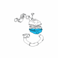 OEM Pontiac Vibe Housing, Air Cleaner Diagram - 88972724