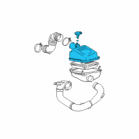 OEM 2006 Pontiac Vibe Cover, Air Cleaner Housing Diagram - 88973511