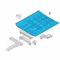 OEM 2002 Nissan Quest Floor Front Diagram - 74300-2Z330