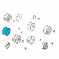 OEM 1995 Chevrolet S10 Wheel Rim, 15X7 Diagram - 12360014