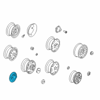 OEM 1991 Chevrolet S10 Blazer Hub Cap ASSEMBLY Diagram - 15635589