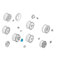 OEM 1996 Chevrolet S10 Hub Cap Diagram - 15982653