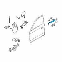 OEM 2007 BMW 335i Door Handle, Left Diagram - 51-21-7-207-541