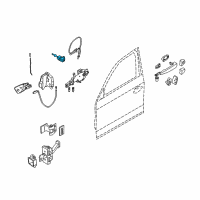 OEM BMW 328i Code Lock Left Diagram - 51-21-7-199-853