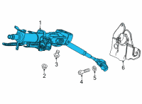 OEM 2022 Honda Civic COLUMN, STEERING Diagram - 53200-T20-A13