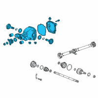 OEM 2013 Cadillac ATS Differential Carrier Assembly Diagram - 23156303