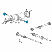 OEM 2014 Cadillac ATS Output Shaft Diagram - 22772335