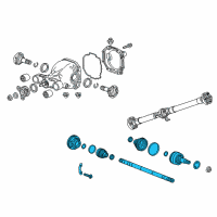 OEM 2017 Cadillac ATS Axle Assembly Diagram - 84309447