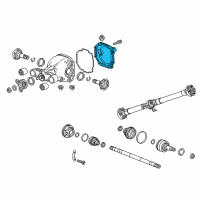 OEM 2016 Cadillac ATS Axle Cover Diagram - 23221118