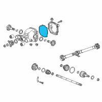 OEM 2019 Cadillac ATS Differential Cover Gasket Diagram - 22772332