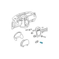 OEM 2009 Chevrolet HHR Switch Asm-Rear Access Panel Release Diagram - 25792531